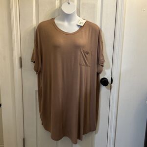 NWT Stars Above 3X Plus Size Sleep Shirt Dress Dark Mauve Modal Blend